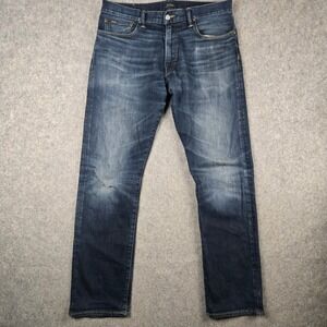 Polo Ralph Lauren Hampton Relaxed Straight Jeans Mens 34x34 Blue Denim Faded
